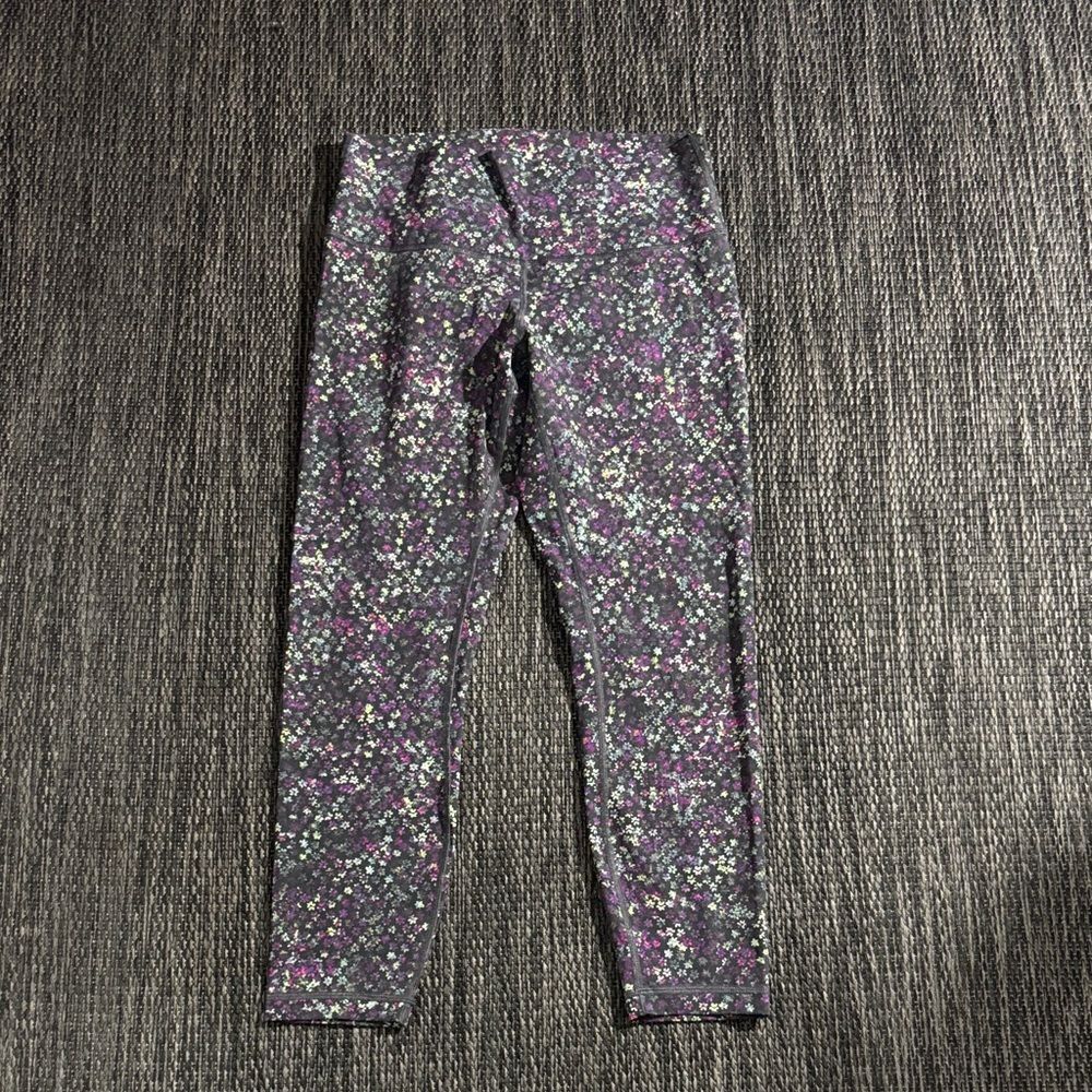 Lululemon Wunder Under Legging High Rise Tight 24.5" Luxtreme Fleur Motion Sz 10